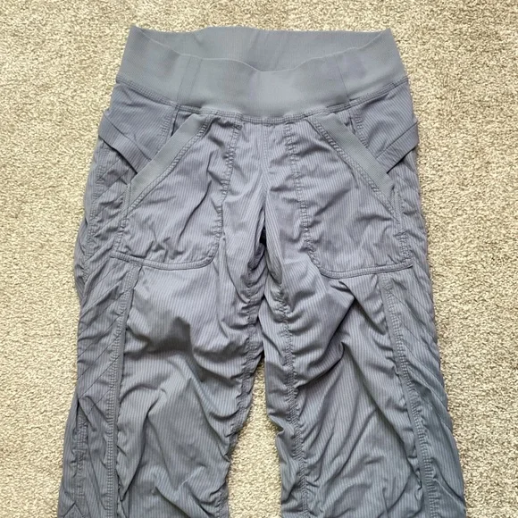 Lululemon Quick Step Studio Pant Blurred Grey Swift Long Tall Ruched Convertible - Picture 7 of 10